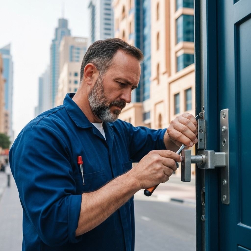 Professional locksmith providing emergency services in Dubai